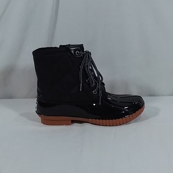 Women's Portland Boot Co. Quilted Duck Boot - Black - 8 - NIB - Picture 3 of 7